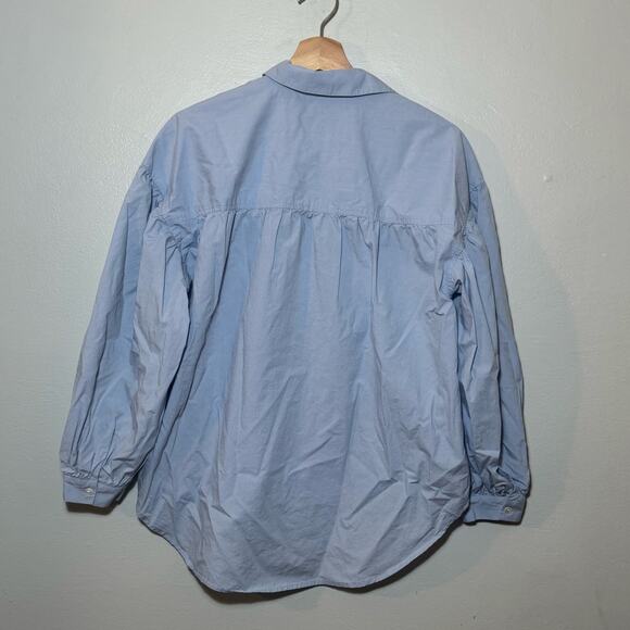 Womens Size S Rails Janae Shirt in Blue Jay Balloon Long Sleeve Collar Button Up - Picture 3 of 8